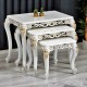 SELÇUKLU ZİGON SEHPA (BEYAZ&ALTIN) SELÇUKLU ZİGON SEHPA (BEYAZ&ALTIN)