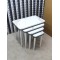 Hilal 4 lü mdf lam modern salon sehpası Hi-gloss Antrasit