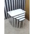 Hilal 4 lü mdf lam modern salon sehpası Hi-gloss Antrasit