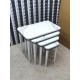 Hilal 4 lü mdf lam modern salon sehpası Hi-gloss Antrasit Hilal 4 lü mdf lam modern salon sehpası Hi-gloss Antrasit