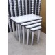 Hilal 4 lü mdf lam modern salon sehpası Hi-gloss Antrasit Hilal 4 lü mdf lam modern salon sehpası Hi-gloss Antrasit