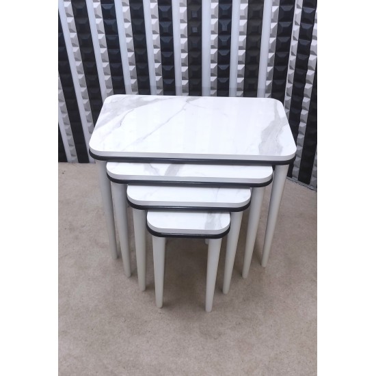 Hilal 4 lü mdf lam modern salon sehpası Hi-gloss Antrasit Hilal 4 lü mdf lam modern salon sehpası Hi-gloss Antrasit