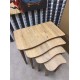 4 lü Açık Ceviz Mdf lam Zigon sehpa 4 lü Açık Ceviz Mdf lam Zigon sehpa