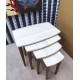4 lü Meşe Ahşap modern zigon sehpa 4 lü Meşe Ahşap modern zigon sehpa