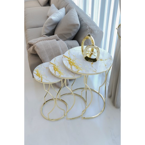 GEZEGEN ZİGON SEHPA GOLD SARI MERMER DESENLİ TEMPERLİ CAM GEZEGEN ZİGON SEHPA GOLD SARI MERMER DESENLİ TEMPERLİ CAM