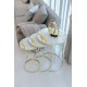 GEZEGEN ZİGON SEHPA GOLD SARI MERMER DESENLİ TEMPERLİ CAM GEZEGEN ZİGON SEHPA GOLD SARI MERMER DESENLİ TEMPERLİ CAM