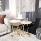 ATLANTA LÜX METAL ZİGON SEHPA GOLD BEYAZ TEMPERLİ CAM ATLANTA LÜX METAL ZİGON SEHPA GOLD BEYAZ TEMPERLİ CAM