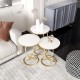 ATLANTA LÜX METAL ZİGON SEHPA GOLD BEYAZ TEMPERLİ CAM ATLANTA LÜX METAL ZİGON SEHPA GOLD BEYAZ TEMPERLİ CAM
