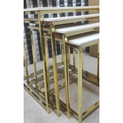 DURU GOLD KREM MDF ZİGON SEHPA
