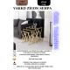 VAKKO ZİGON SEHPA GOLD SİYAH VAKKO ZİGON SEHPA GOLD SİYAH